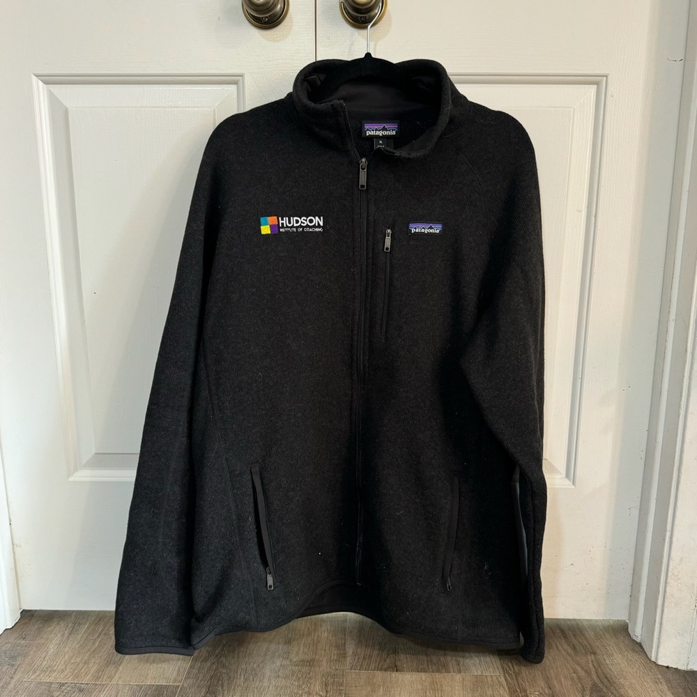 Patagonia Black Zip Up Sweater Size XL